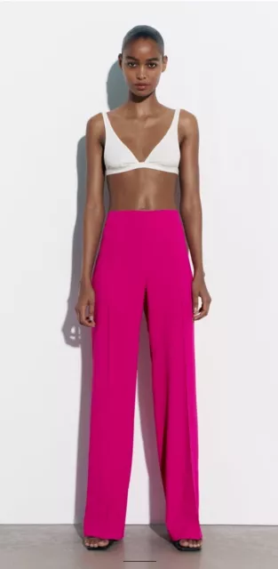 Zara fuchsia sales pants