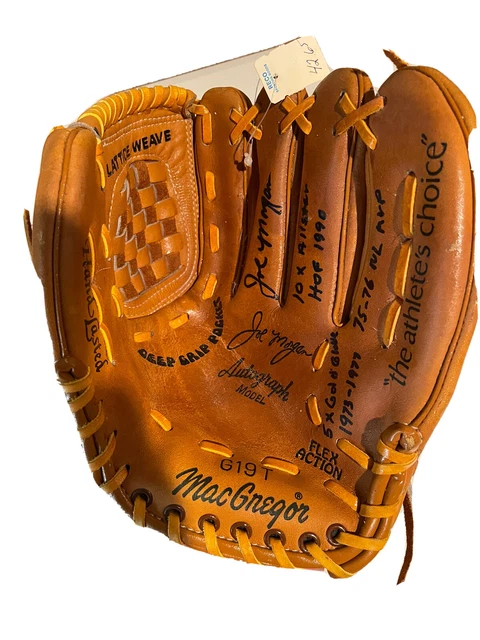 Joe morgan signed Baseball Glove MacGregor Rare HOF Vintage Cincinnati Reds Joe morgan signed Baseball Glove MacGregor Rare HOF Vintage Cincinnati Reds