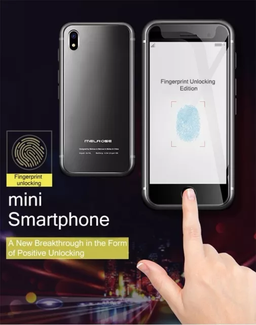 Original Smallest Handy 4G Android Smart Phone Melrose S9+ Fingerprint 8GB/32GB