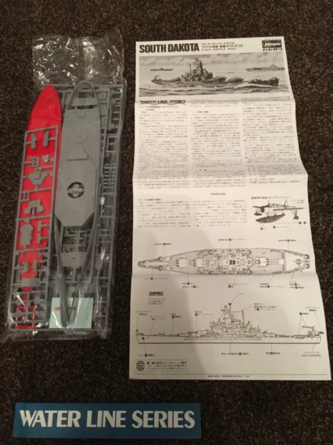 HASEGAWA 1/700 WATER Line Series South Dakota USA Battleship Kit (Pre ...