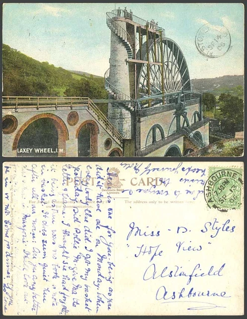 Carte Postale Ancienne Village De Laxey, île De Man (Royaume-Uni) - Années 1900 - Originale