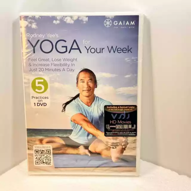 Rodney Yee's Yoga for Your Week 5 Practices on 1 (DVD) Brand New Sealed Exercise