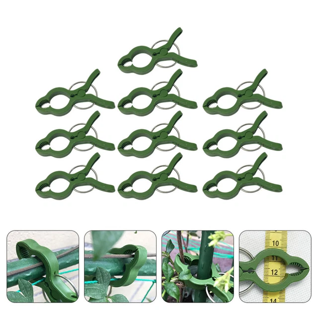 10pcs Unterstützungsclips Blumen- und Weinclips Gartenstütze Clips für Stützen