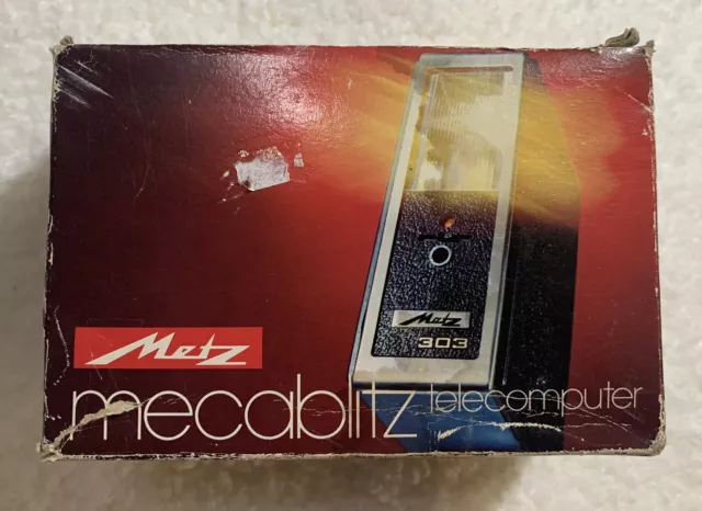 Vintage Mecablitz 303 camera flash model: L23BC New in Box!