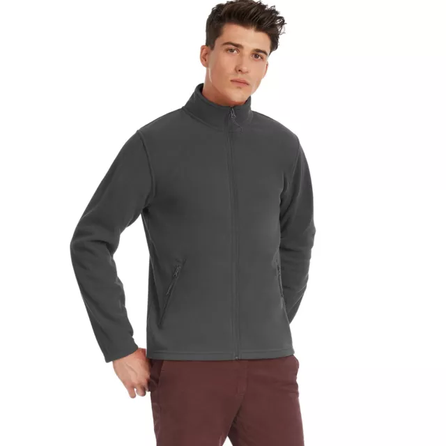 Mens Fleece Jacket Full Zip Outdoor Warm Polar Anti Pill Workwear Heavy Winter 5