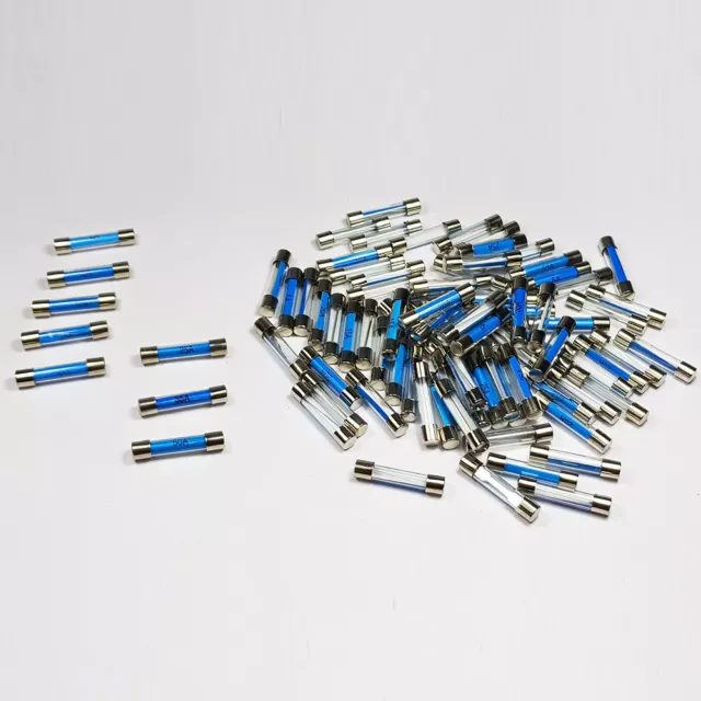 Glass Fuses 6 x 30mm Quick Blow Fuse 1A 1.5A 2A 5A 10A 15A 20A 25A 35A 50A Amps