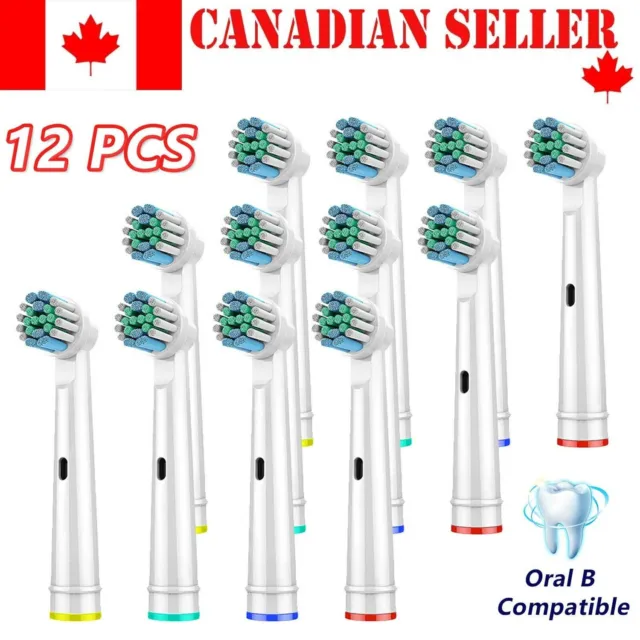 12x Electric Toothbrush Head Oral B Compatible Replacement Brush Precision Clean
