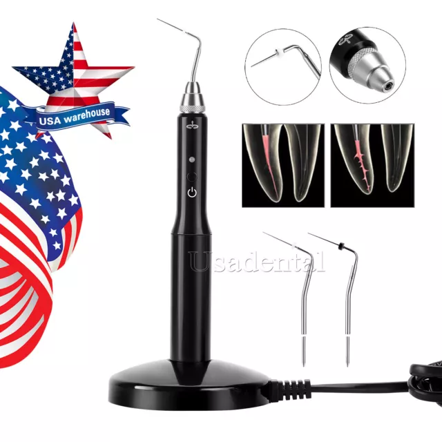 Dental Teeth Wireless Gutta Percha Obturation System Endo Heated Pen+2 Tips
