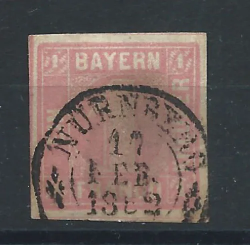 Allemagne - Bayern  N°4 Obl (FU) 1849/50 - Type II (Cercle régulier)