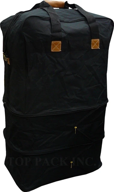 30" Expandable Rolling Duffel Bag Wheeled Spinner Suitcase Luggage - Heavy Duty 3