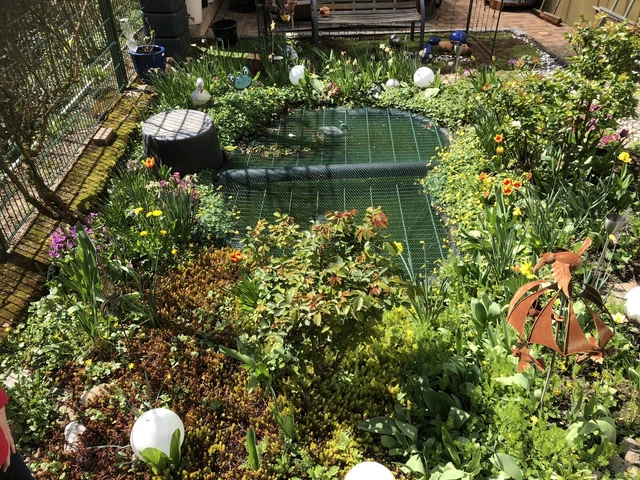 GFK TEICH 1200 Liter Teichbecken Fertigteich Teichschale Gartenteich