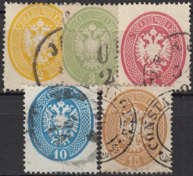 Österreich Lombardei/Venetien Nr. 14-18 gestempelt
