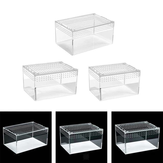 Grand Terrarium Transparent Pour Tortues Et Reptiles – Aquaterrarium Avec Zone Soleil Et Base Antidérapante