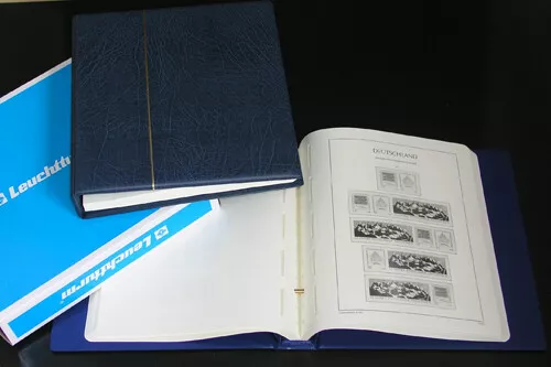 LEUCHTTURM SF Vordruckalbum DDR Zusammendrucke 1945-1979 im blauen Schraubbinder