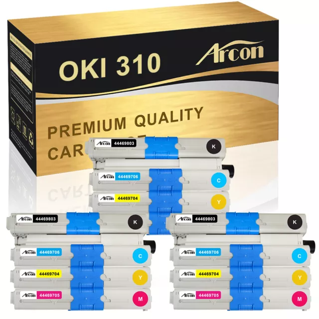 12 Toner für OKI C310dn MC351DN MC352DN MC361DN MC362DN MC561DN MC562DNW MC562w