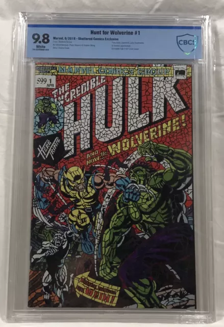 HULK 181 Hunt For Wolverine #1 Exclusive SHATTERED Variant CBCS 9.8 Comic