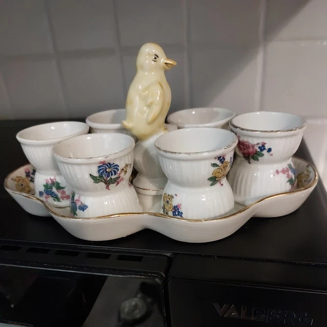 Coquetiers En Porcelaine WIYETY - Lot De 6 Empilables - Avec Ouvre-Œuf Inox - Blanc - 9x9x2.5cm - Pour Petit-Déjeuner