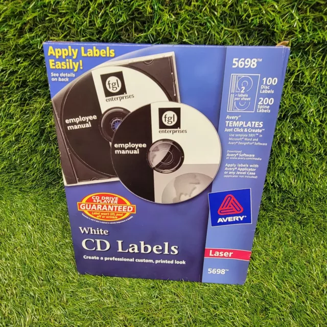 Avery Cd/dvd And Jewel Case Spine Laser Label - Permanent 82 Open Box