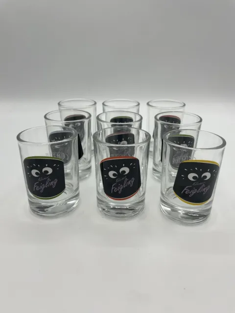 Kleiner Feigling Shotgläser 9er Set 4 cl Party Bar Gläser Shots Kurze Stampfer