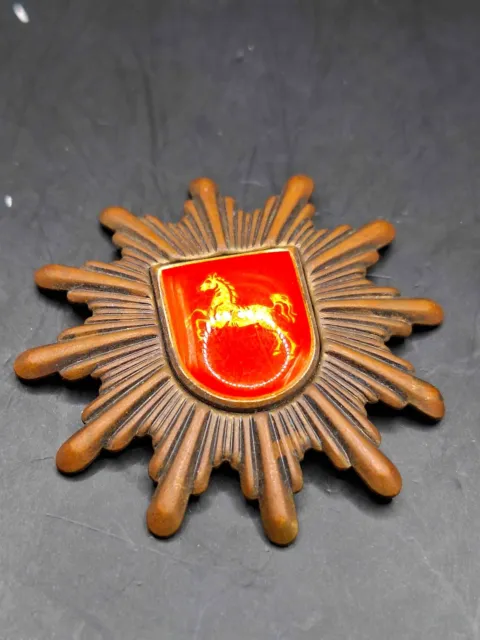 Polizei Niedersachsen Mützenstern Wappen Police Badge Abzeichen BRD
