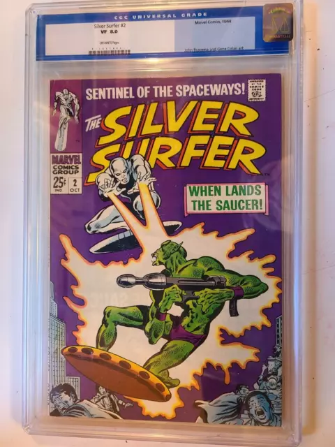Silver Surfer # 2 Marvel 1968 Cgc 8.0