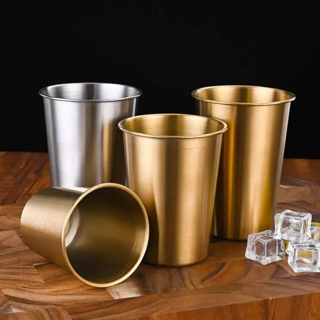 240-500ml Stainless Steel Beer Cup Drinking Mug for Camping Party Coffee Whisky