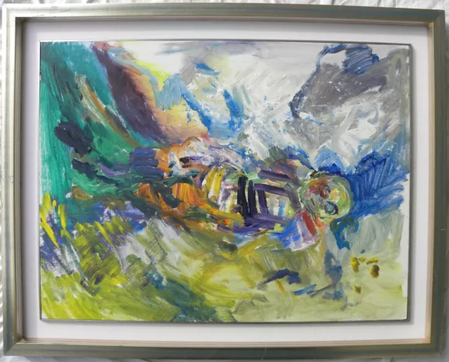 Ernesto TRECCANI (Milano 1920-2009) TRITTICO DI MACUGNAGA OLIO su TELA cm 60x80