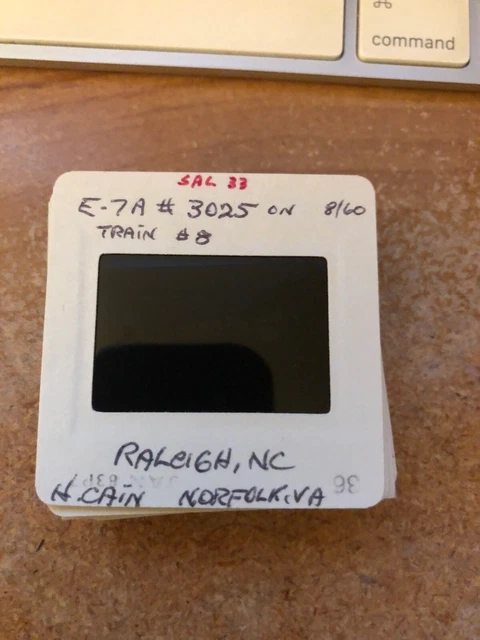 Duplicate Slide SAL #3025 EMD E7A on #8 Seaboard Air Line Raleigh NC 1960 2