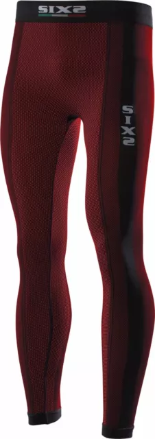 Leggins Pantaloni Tecnico Termico Sotto Tuta Sixs Six2 Pnx Carbon Red Tg S