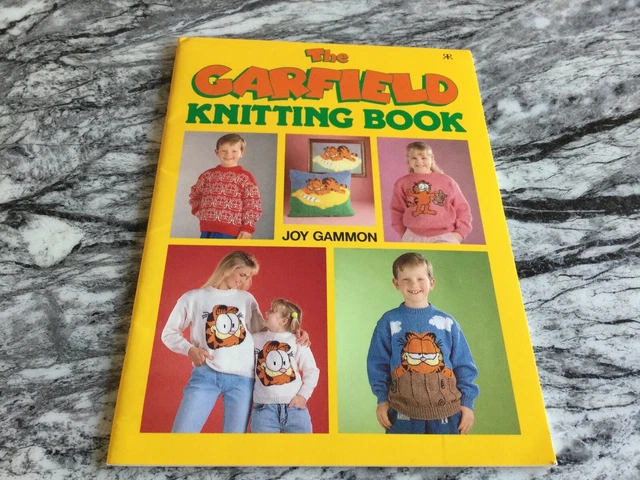 Vintage 1990 Garfield Strickmuster - Joy Gammon Weihnachtspullover Kissen