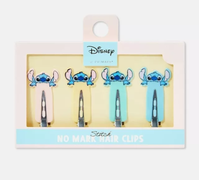 Disney Lilo & Stitch senza segno clip per capelli set di diapositive confezione da 4 confezione regalo Primark