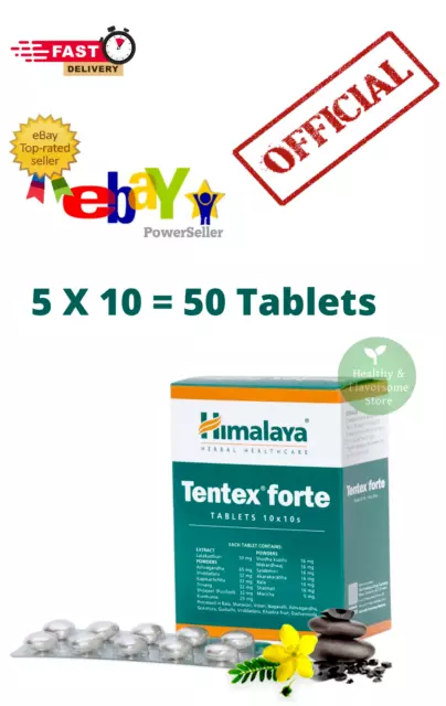 Tabletas Himalaya Tentex Forte (5 x 10) Envío rápido 100% dinero seguro Exp...