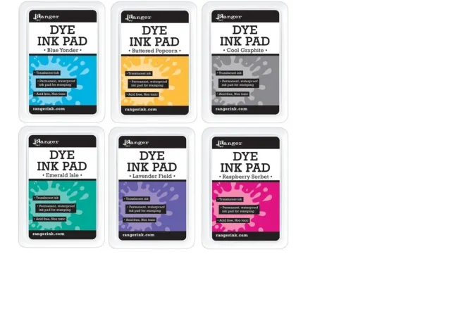 Stamp Ink Pad, Ranger Archival Dye Rubber Stamp Ink, Available in 30+ Colors