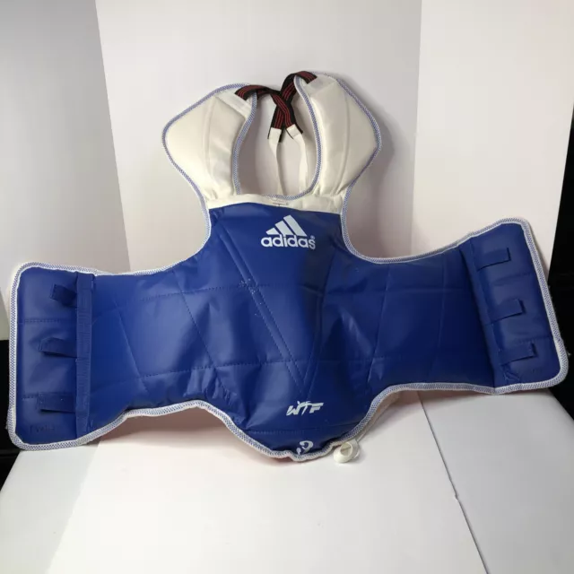 Adidas Originals WTF Taekwondo Body Protector Size 3 Reversible Chest Guard Sz M