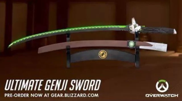 Overwatch Katana Genji Sword WHITE/RED Dragonblade Cybernetic Warrior Steel  Replica OW - Edge Import