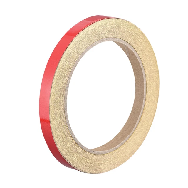 Reflektierendes Klebeband 10 mm x 25 m wasserdichtes Warnband im Freien rot