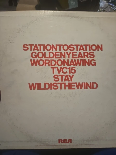 DAVID BOWIE - Station to Station - 1976 RCA Victor APL1-1327 LP Vinyl ...