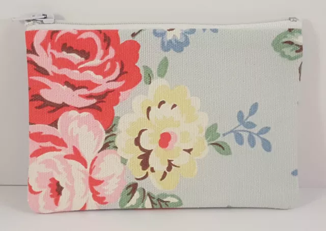 Cath Kidston Park Rose Fabric Handmade Zippy Coin Purse Storage Pouch