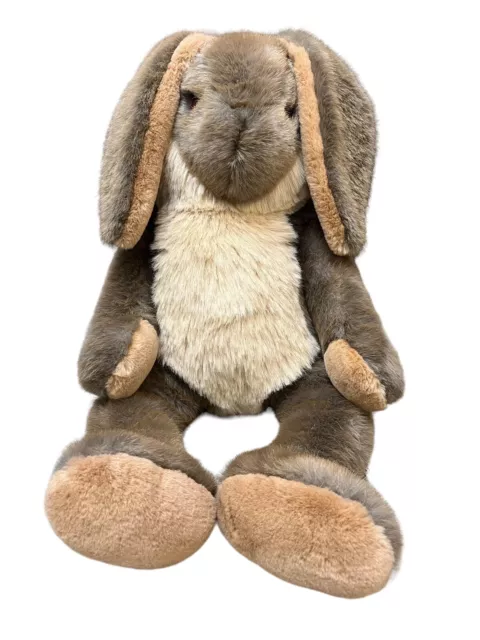 Applause Large Bunny Rabbit Plush 24” Brown Tan 1985 Realistic Stuffed Animal