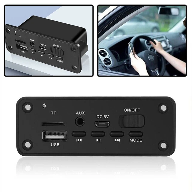 Carte Décodeur Bluetooth DC 12V MP3 WMA Avec USB TF - Appels Mains Libres