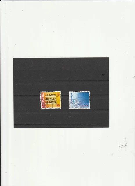 Schweiz Mi. Nr. 1637 - 1638 " Teilung der Schweizerischen Post  " Gestempelt X3X