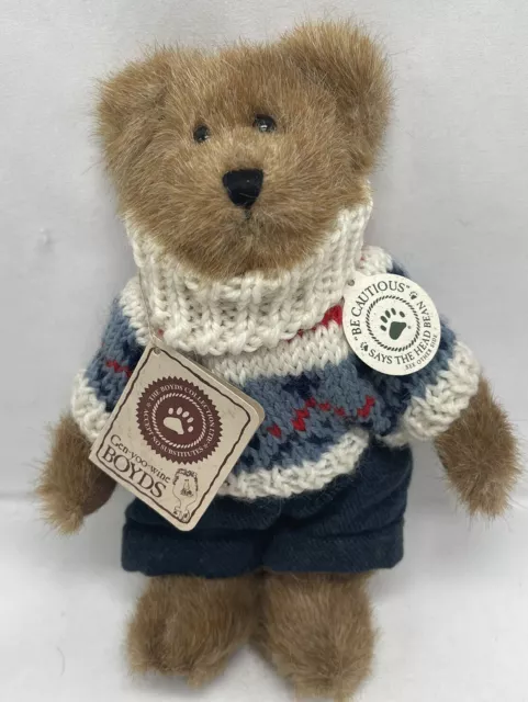 Boyds Bears Bailey & Friends Collection Edmund 9" Brown Plush Bear Style 9175-19
