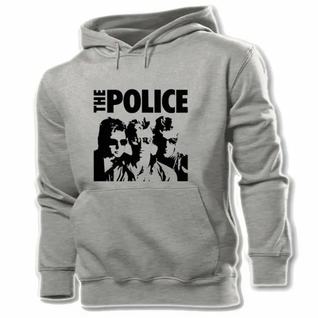 Felpa con stampa The Police Band uomo donna felpe con cappuccio grafica felpa con cappuccio top