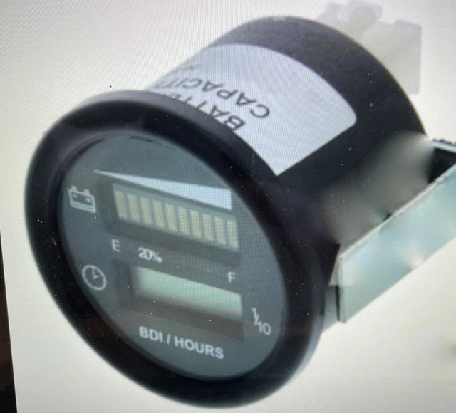 Contaore universale con indicatore scarica batteria 52 mm 24V - 80V, transpallet Contaore universale con indicatore scarica batteria 52 mm 24V - 80V, transpallet