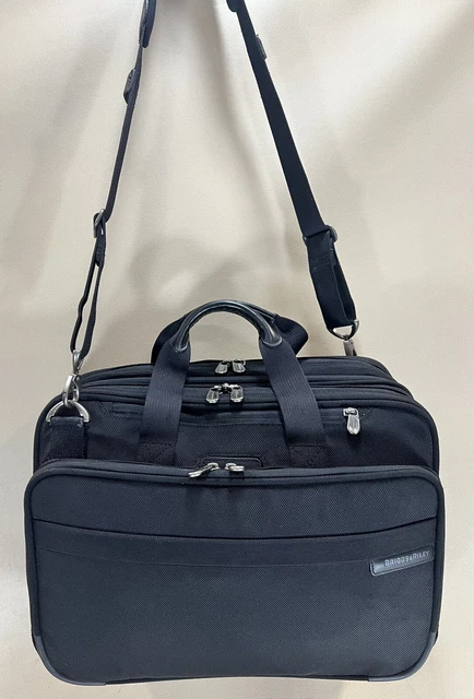 Briggs & Riley 17” Expandable Organized Computer Brief Black BB104X (#601)