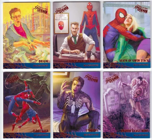 Spider-Man 2017 Fleer Ultra: Complete Milestones Set (12)