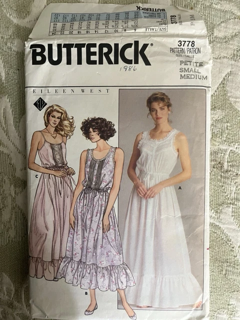 BUTTERICK Misses « / Rate » Petite Robe - Modèle FF (16-18 - 20-22