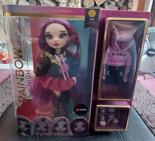 NEW STUNNING RAINBOW high doll EMI Vanda Purple & Pink Hair £30.00