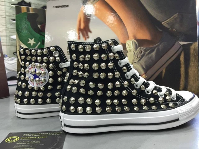 All star nere alte borchiate shop