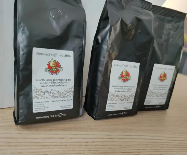 3kg MIKO Langzeitröstung 100% Arabica Kaffee, ganze Bohnen Crema Aromatica